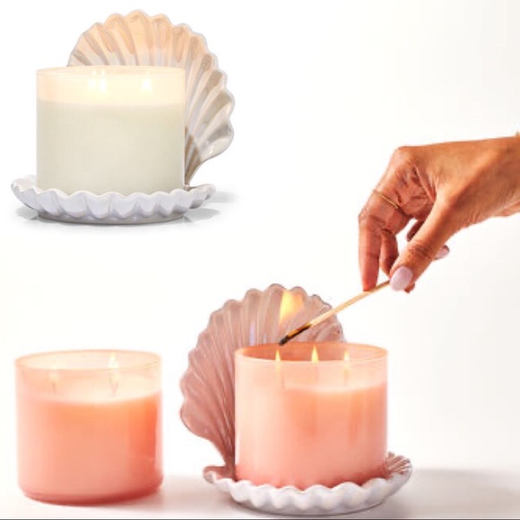 HOLIDAY SPECIAL- CLAM SHELL 3-Wick Candle Holder: Bath & Body Works - Picture 14 of 15